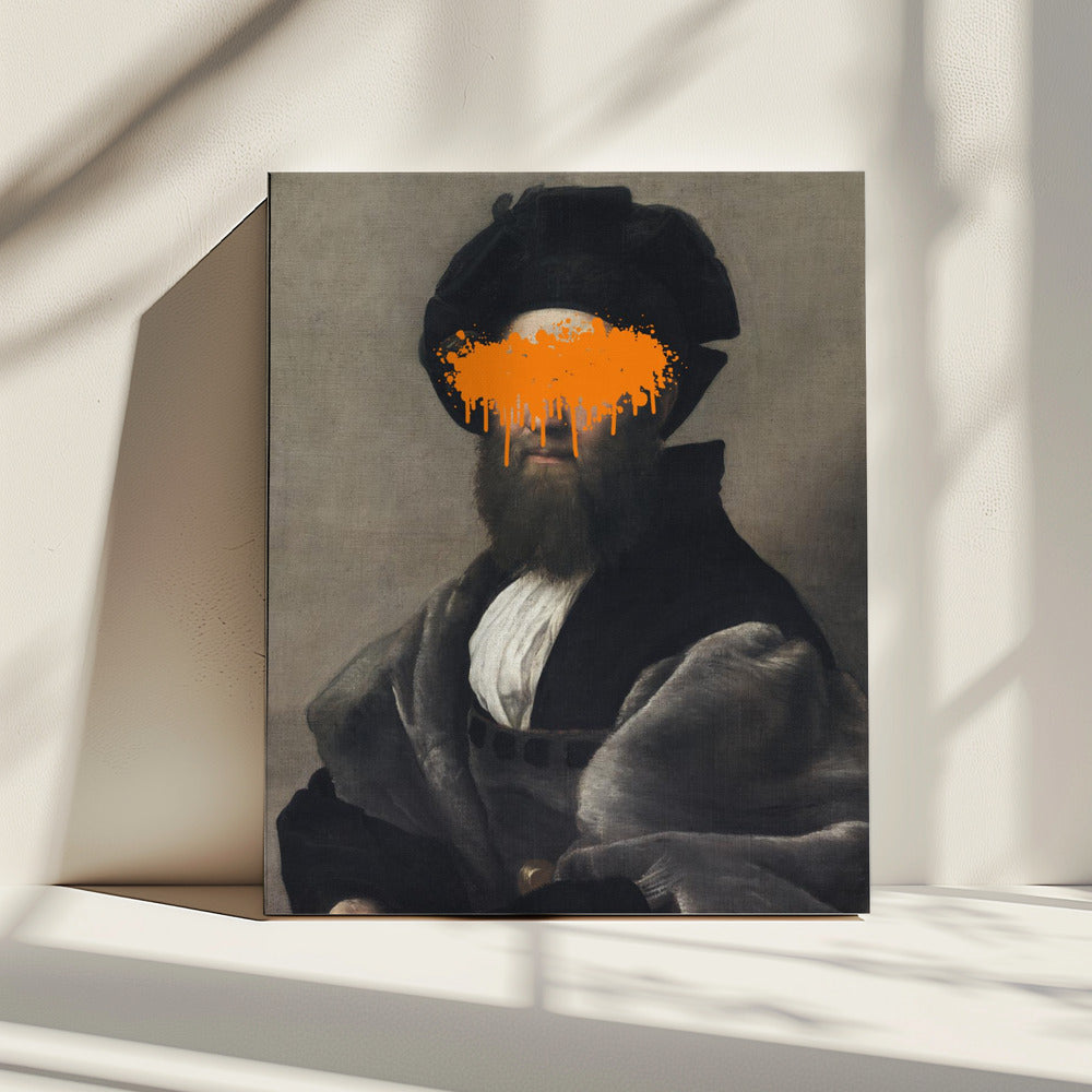 Orange Vandal Splash | Leinwand