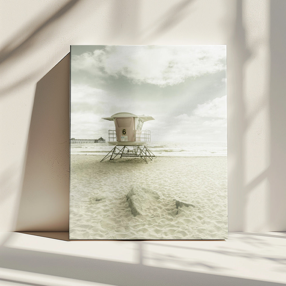 KALIFORNIEN Vintage Imperial Beach | Leinwand