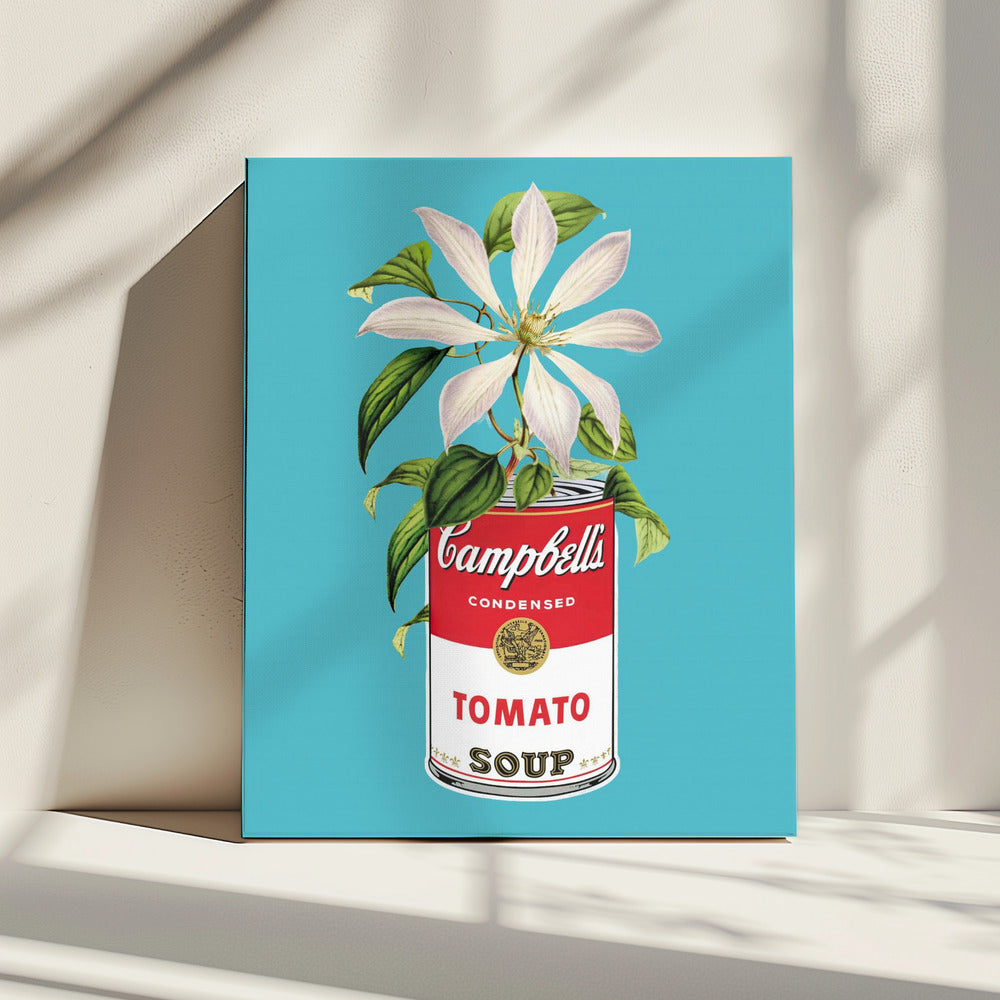 Campbells und Blumen | Leinwand