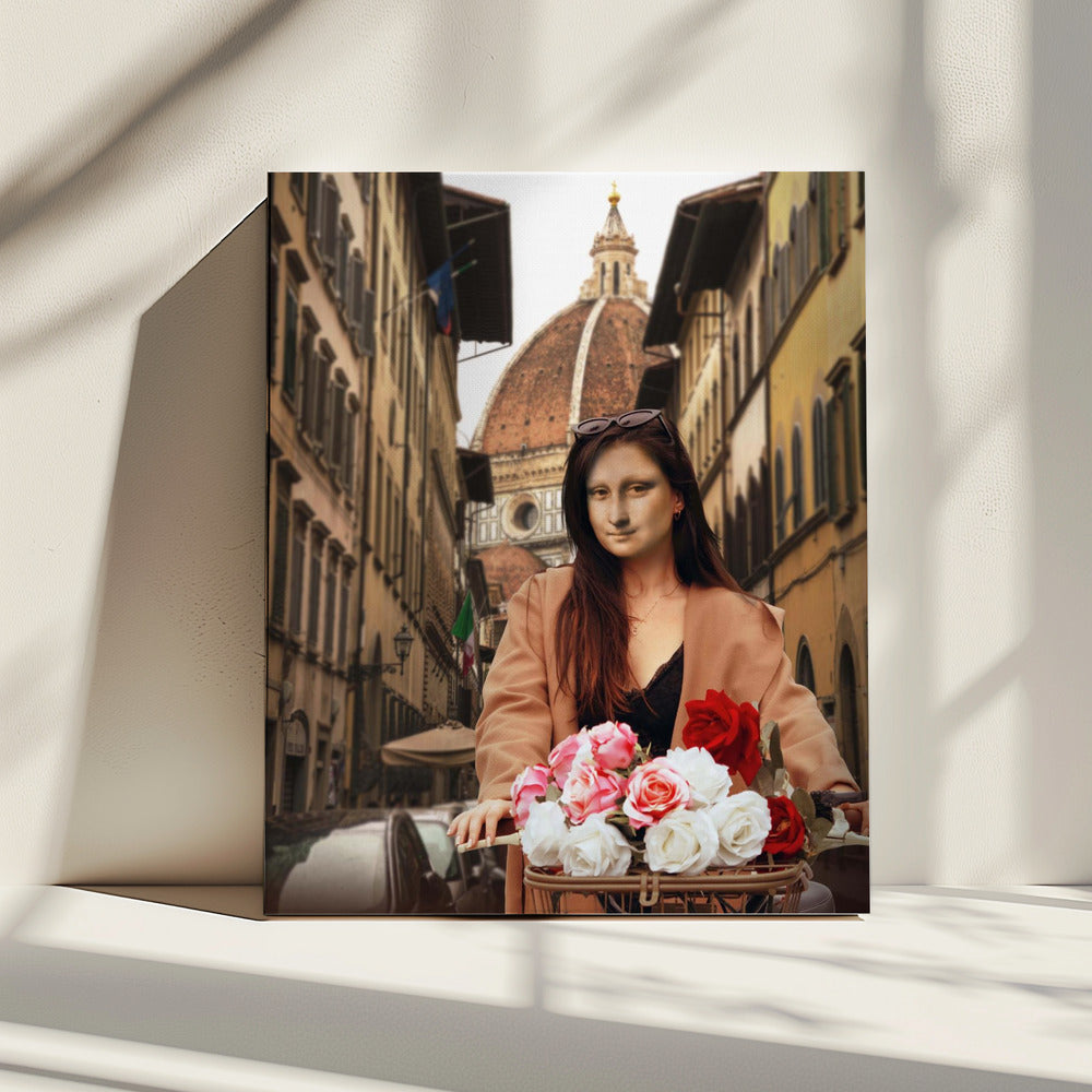 Mona über Florenz | Leinwand
