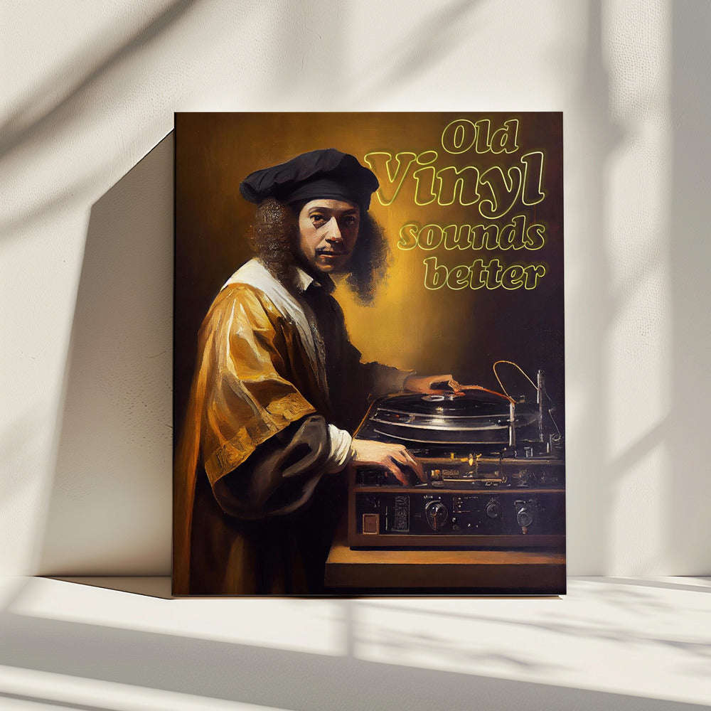 Altes Vinyl klingt besser | Leinwand