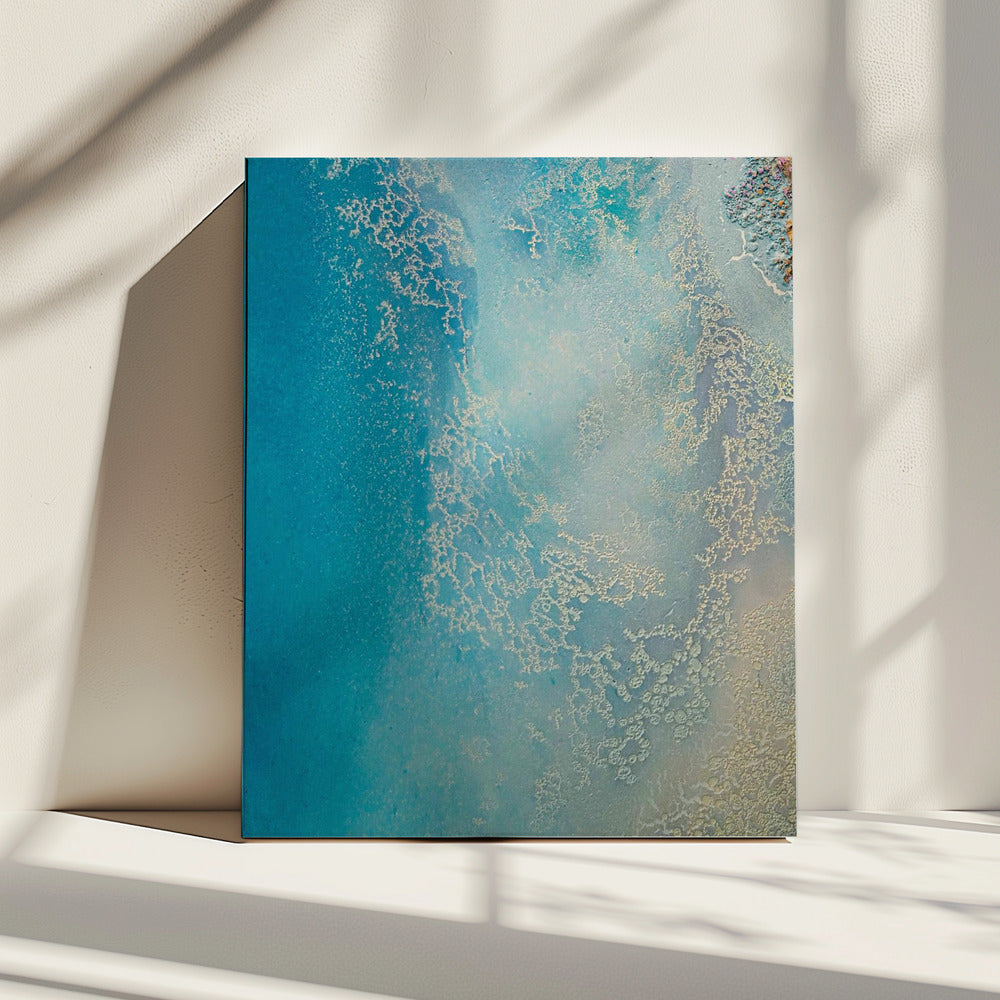 Sanftes Blau – Flache Gewässer | Leinwand