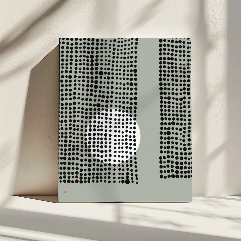 Versteckter Mond Nr. 4 | Hinter den Kulissen | Leinwand