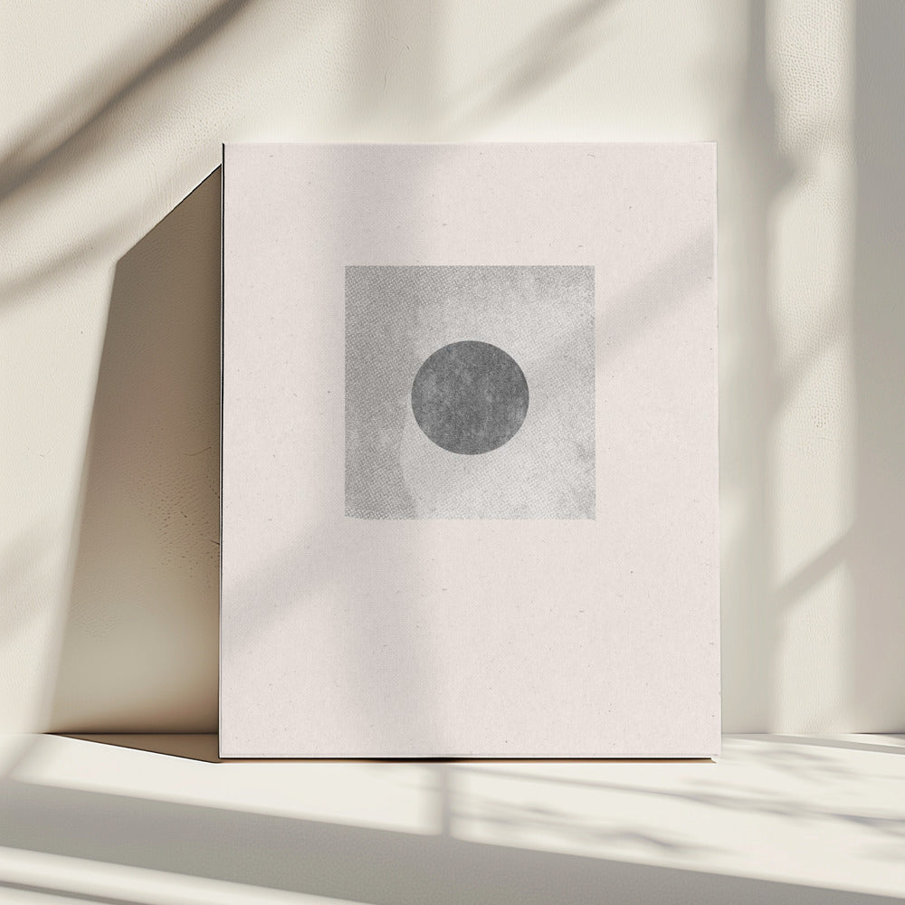 Monochrome Sonnenfinsternis | Leinwand