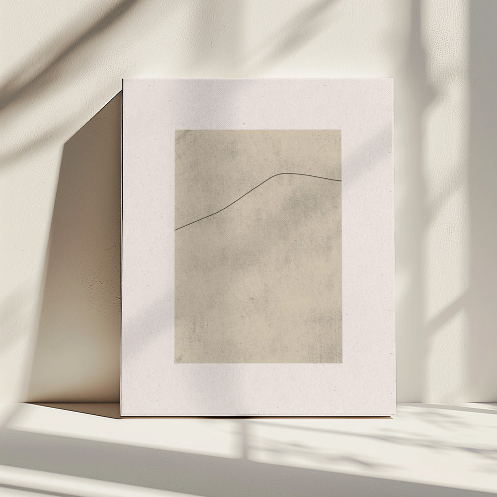 Line on Whispered Beige | Canvas