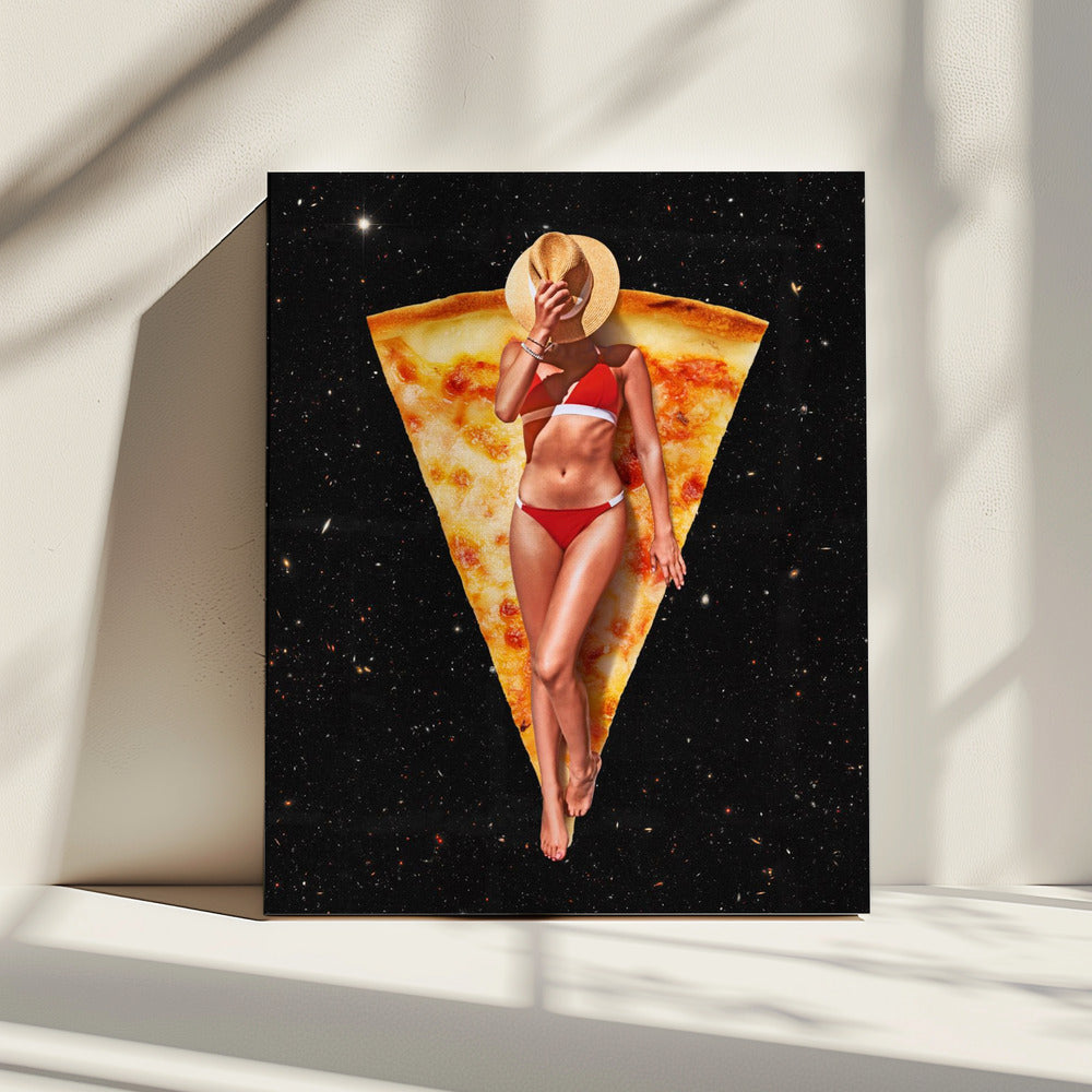 Pizza Sonnenbräune | Leinwand