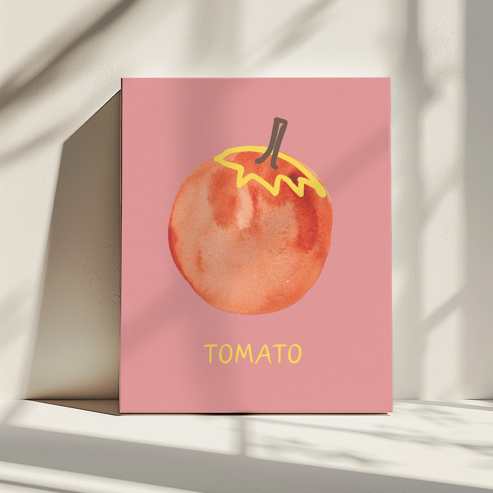 Tomate in Pink | Leinwand
