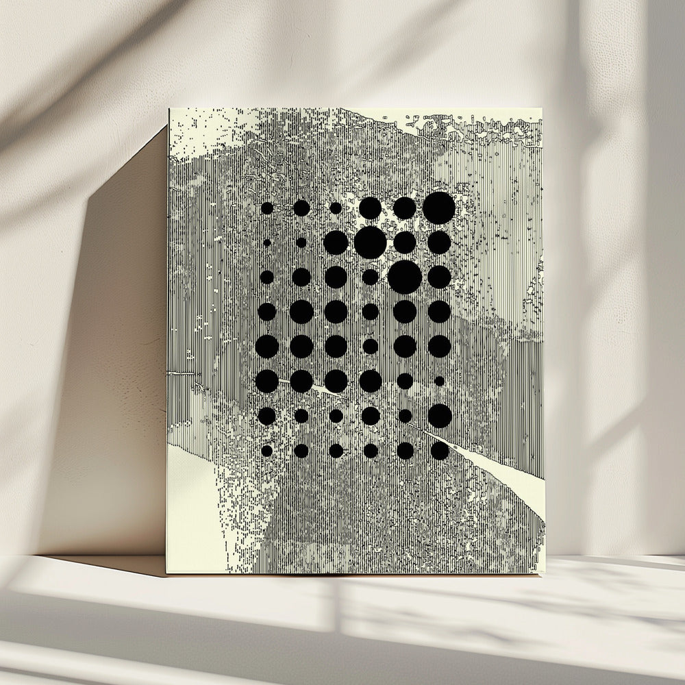 Schwarze geometrische Kreise | Leinwand