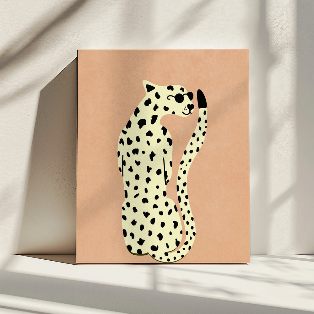 Cooler Gepard | Leinwand