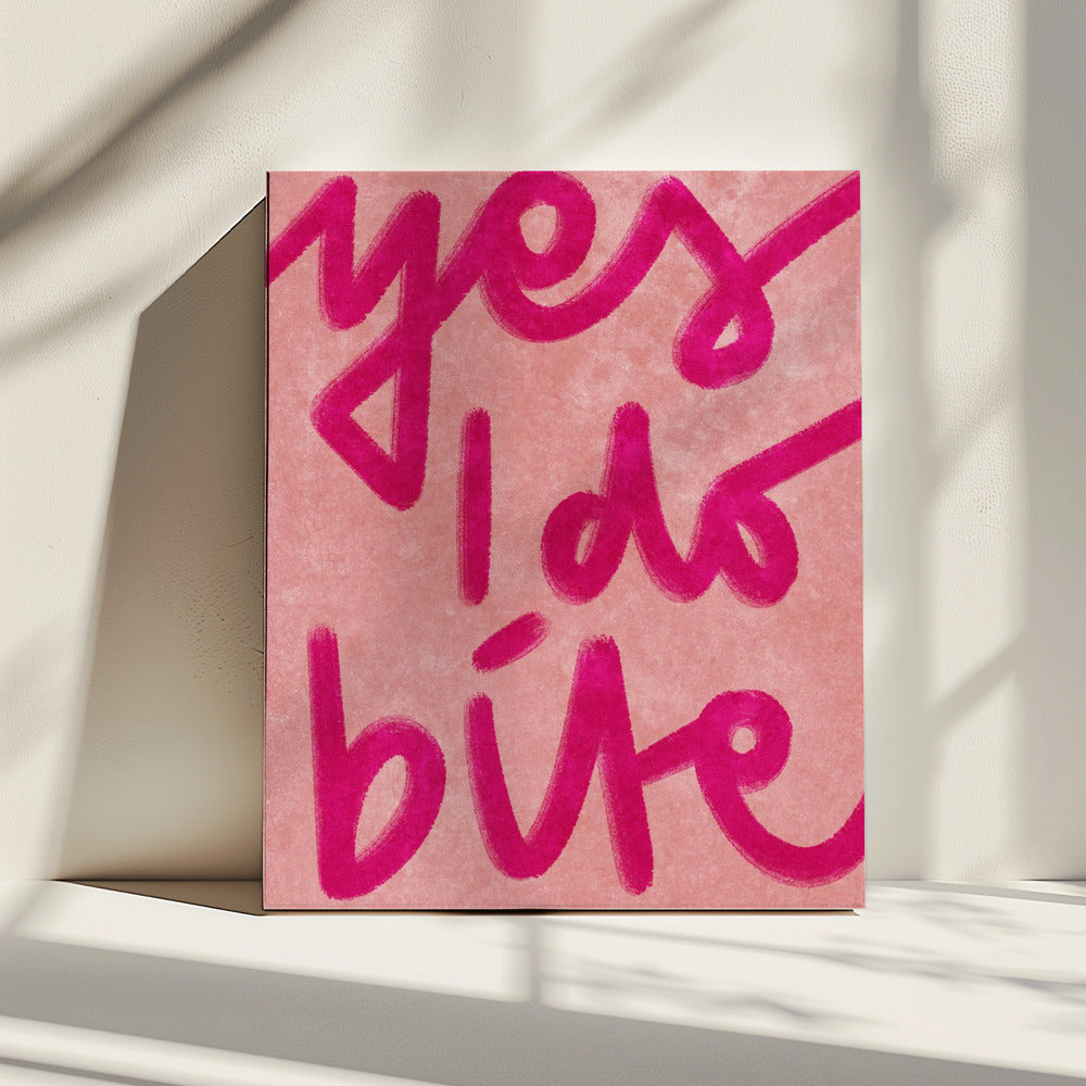 Ja, ich beiße | Leinwand