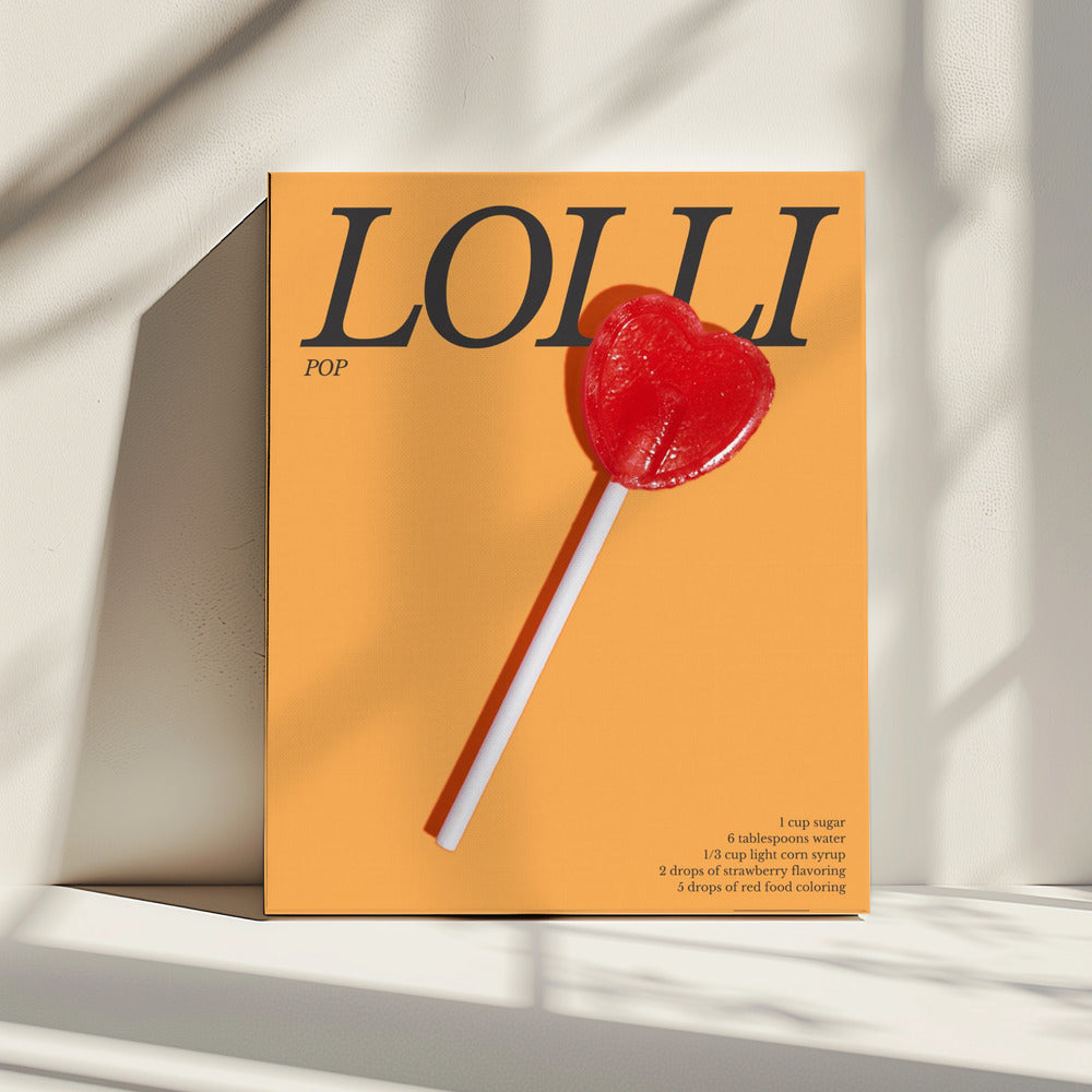 Herz-Lolli | Leinwand