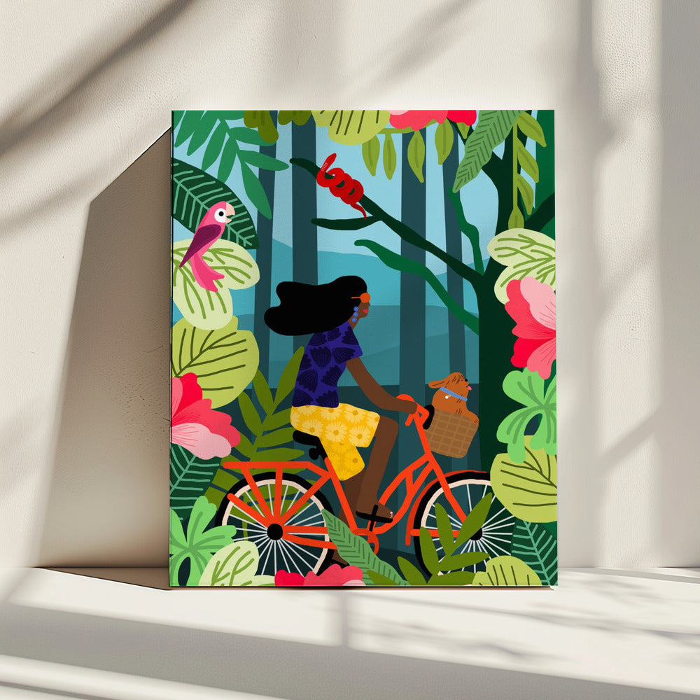 Jungle Biking | Canvas