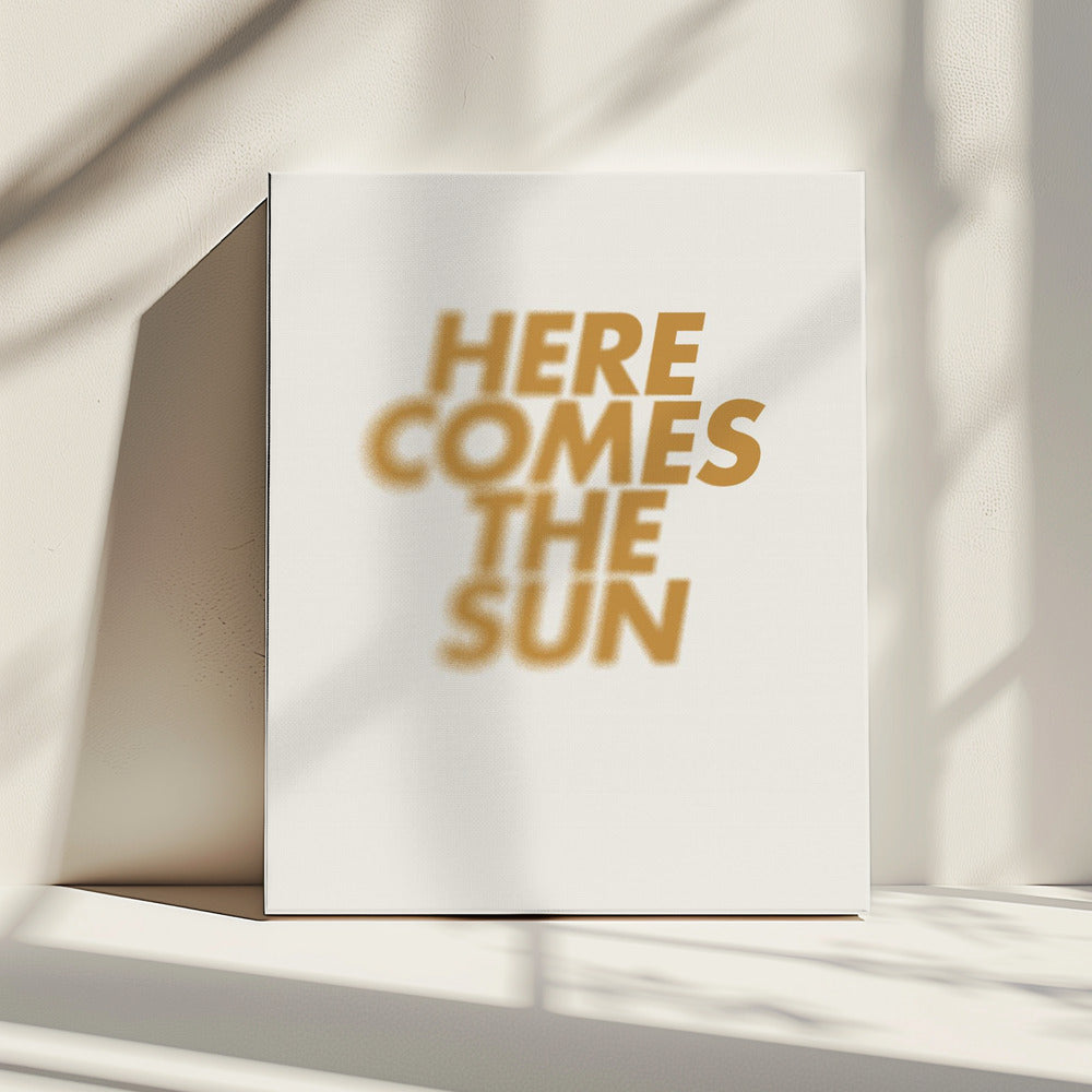 Sonnige Ankunft | Leinwand