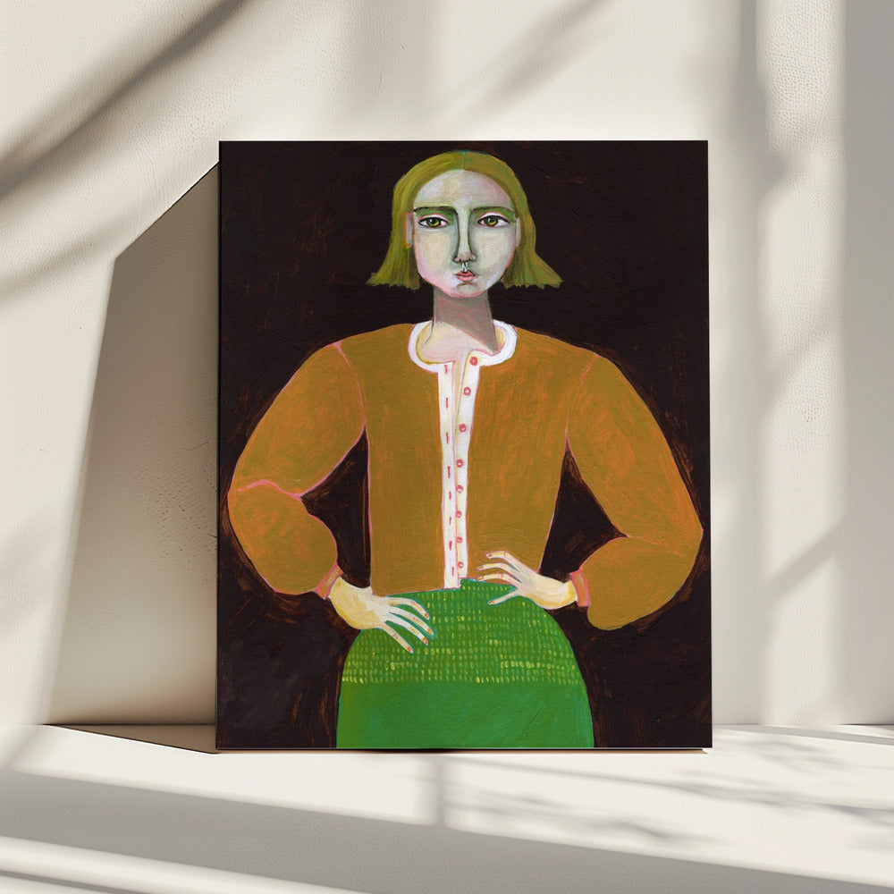 Entschlossene Frau | Leinwand