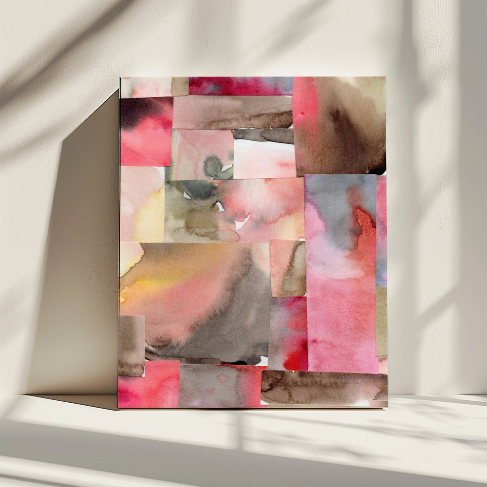 Aquarell abstrakte Komposition 6 | Leinwand