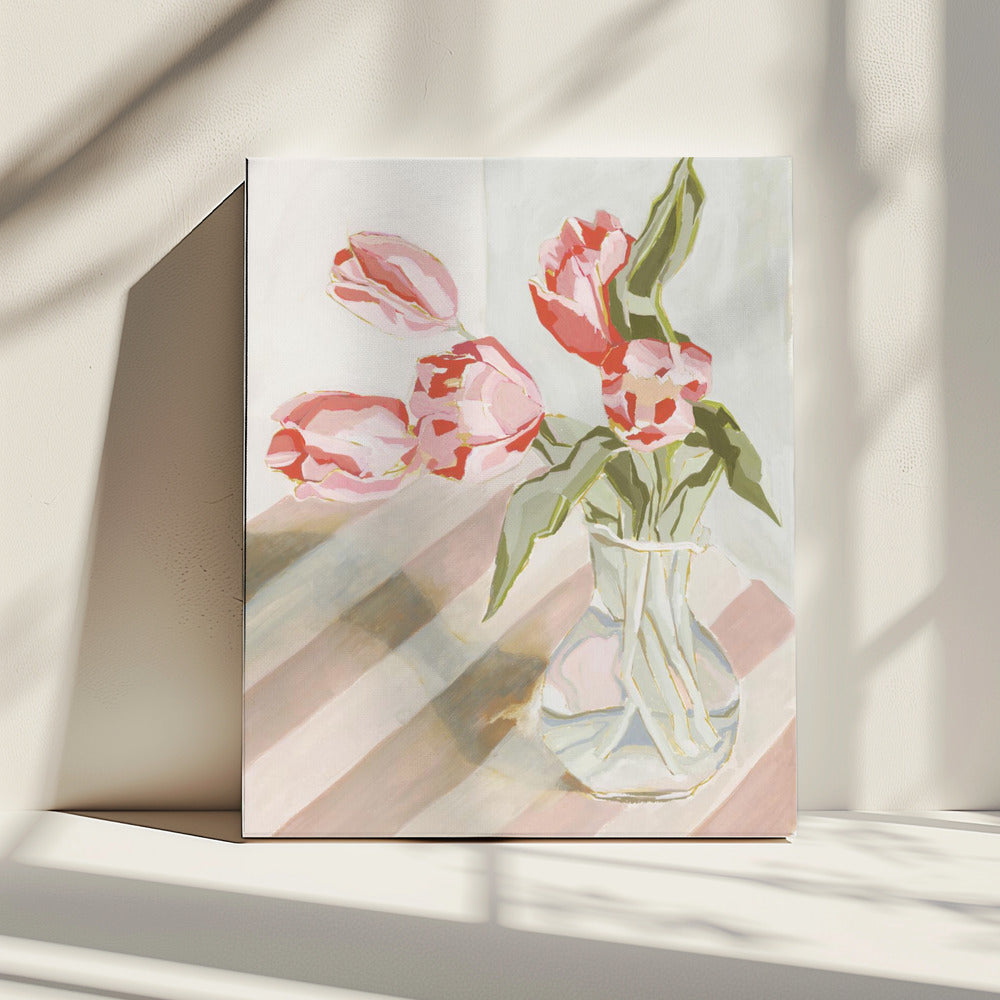 Tulpen in einer Vase | Leinwand