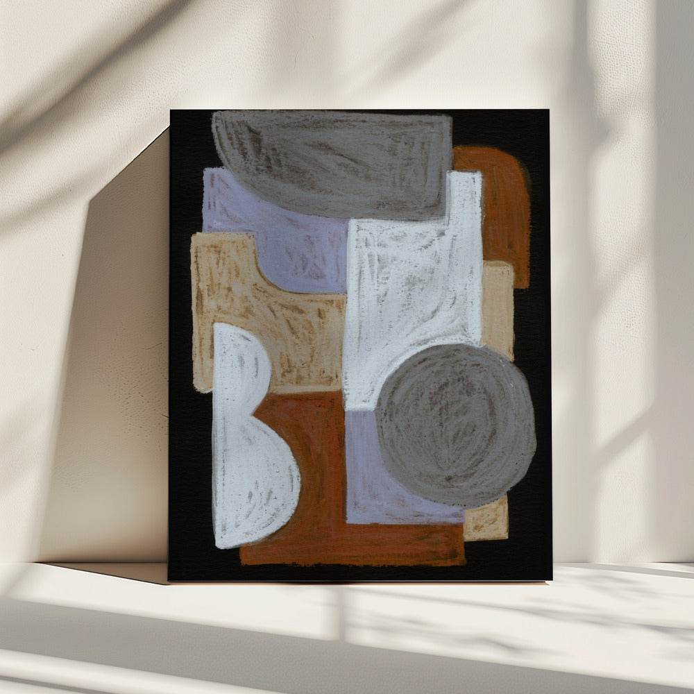 Chalks and Shapes 5 | Canvas