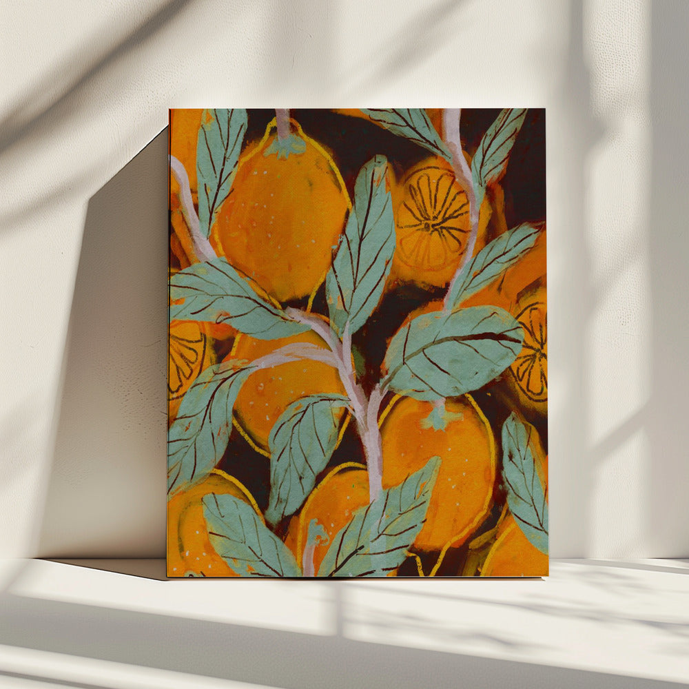 Orange Orchard Vibes | Leinwand