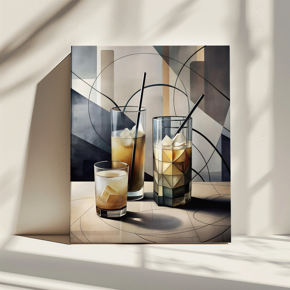 Kubistische Cocktails | Leinwand