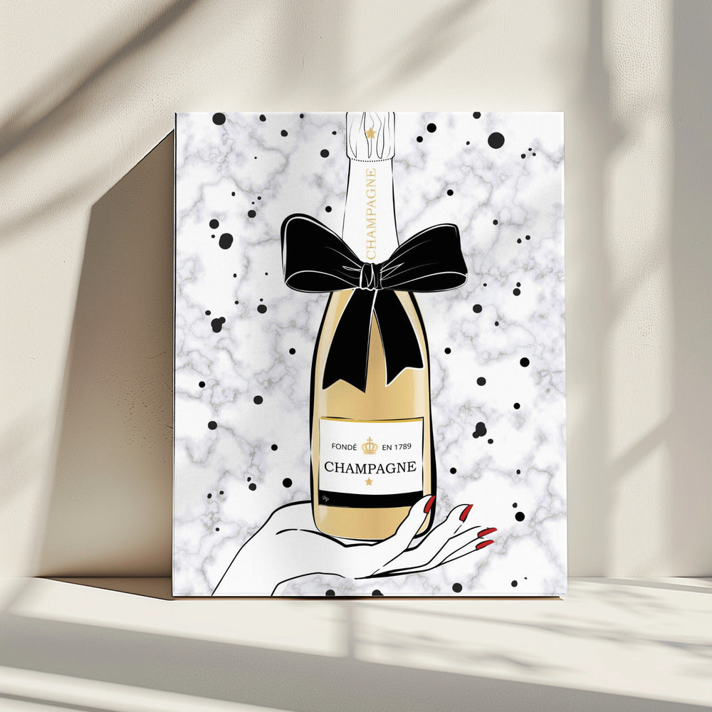 Champagner halten | Leinwand