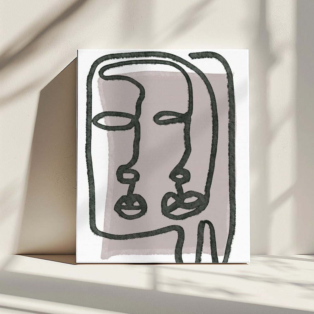 Gesichter abstrakt | Leinwand