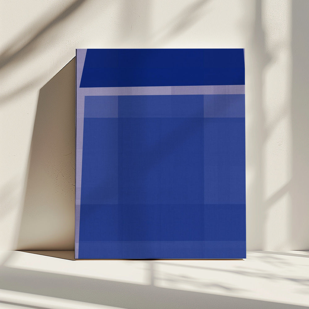 Gewebte blaue Marmelade 1 | Leinwand