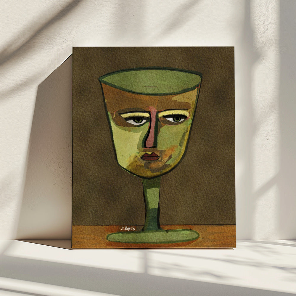 Weinglas LADY braun | Canvas