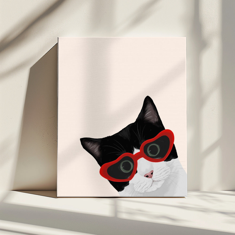 Vintage Cheeky Cat | Canvas