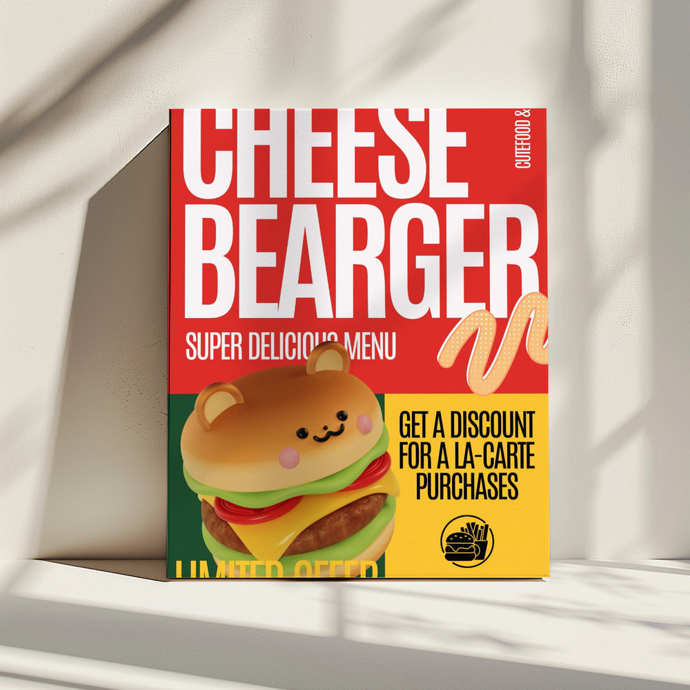 Cheeseburger Angebot | Leinwand
