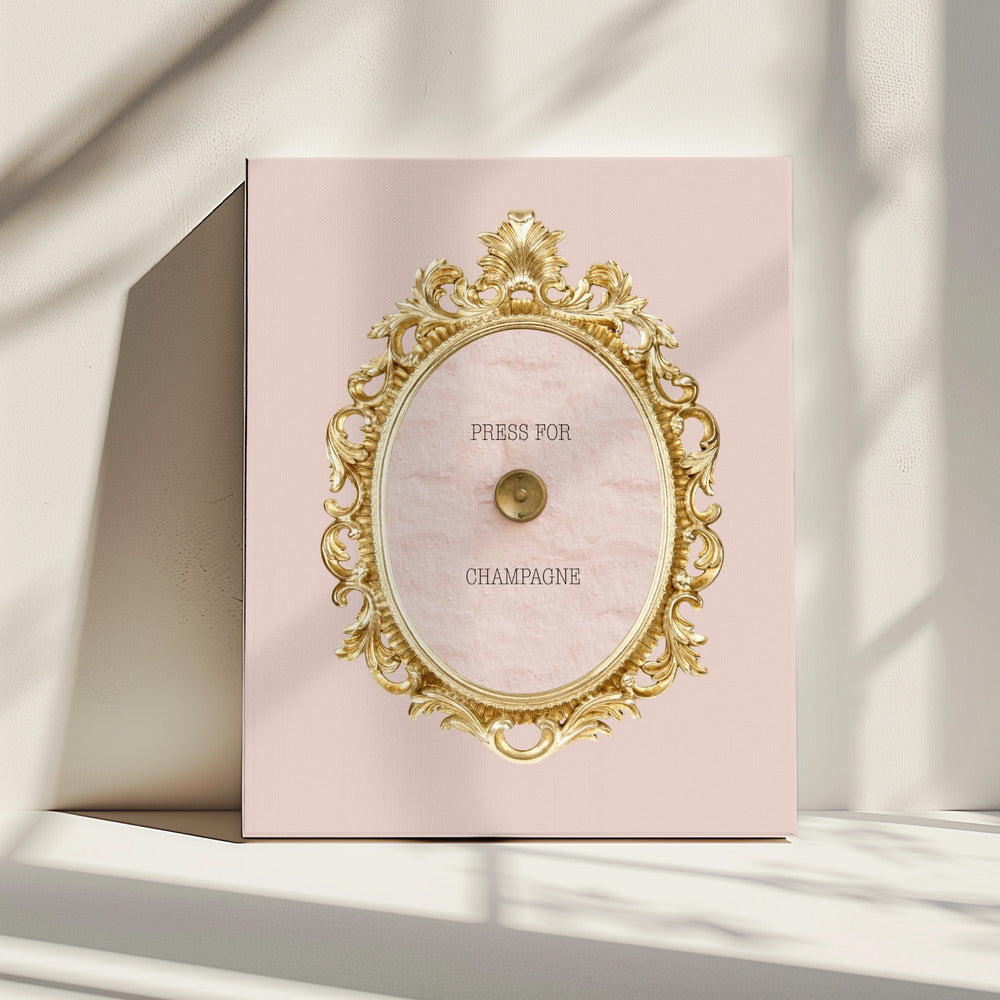 Presse für Champagnerrosa | Leinwand