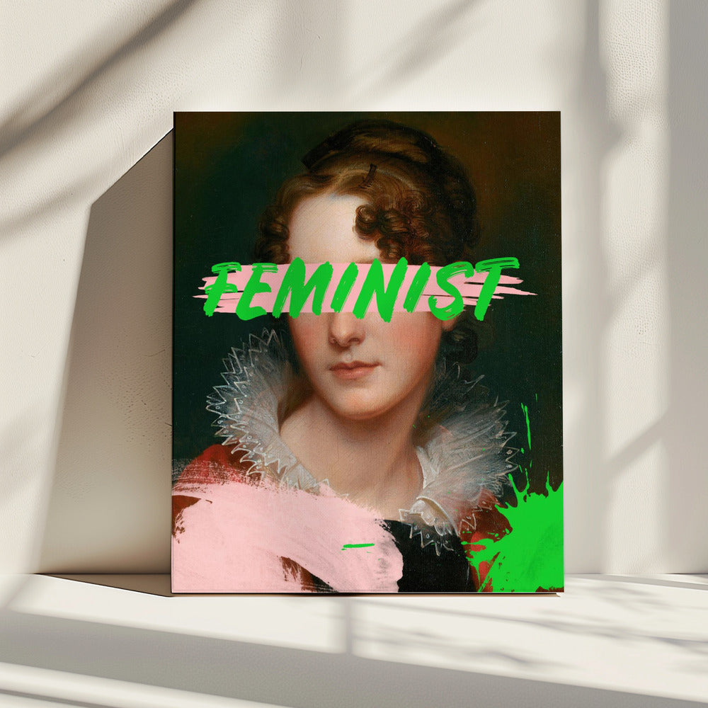 Feministisches Portrait Ratioiso | Leinwand