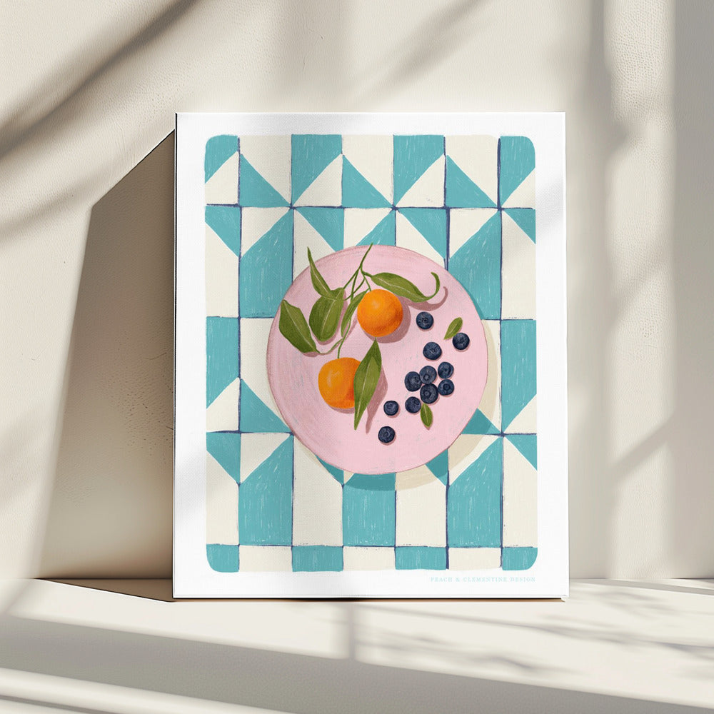 Pandc Zitrusfrüchte und Beeren | Leinwand