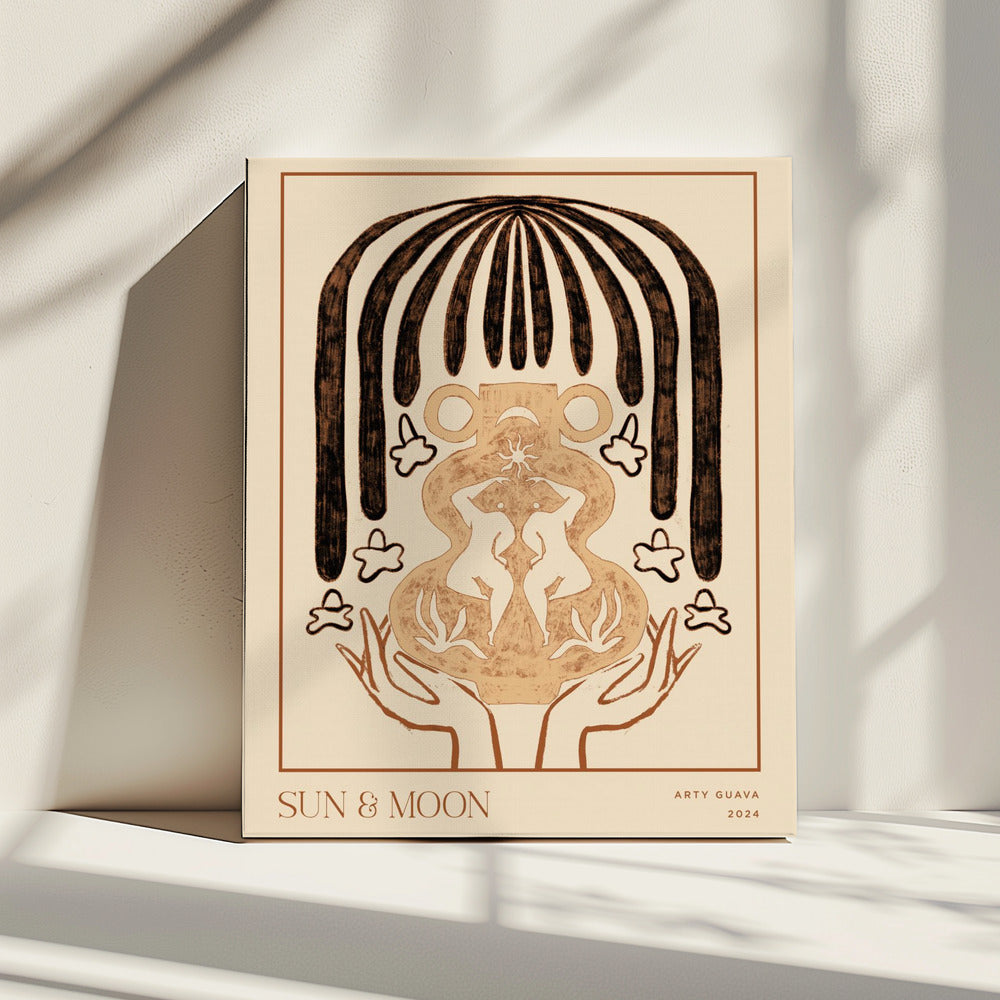 Vessel Collection: Sonne & Mond (LineArt) | Leinwand