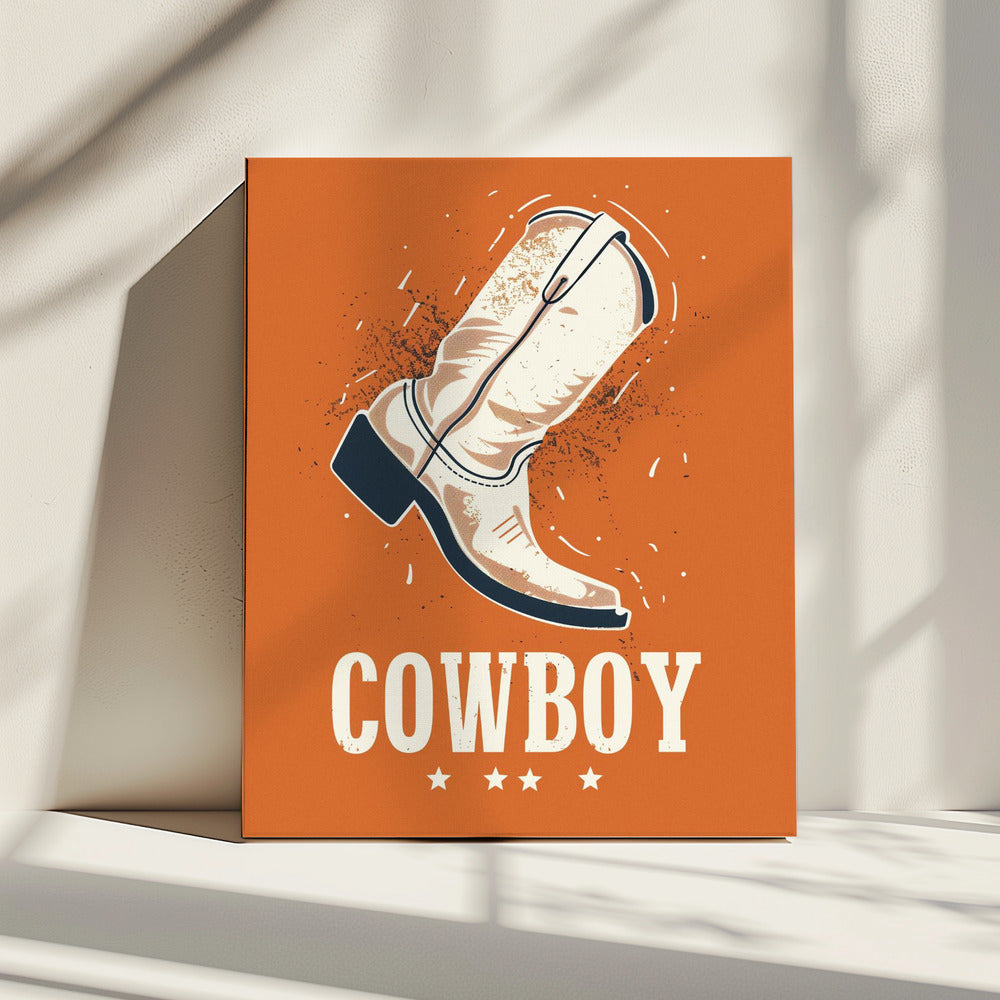 Cowboystiefel Vintage | Leinwand