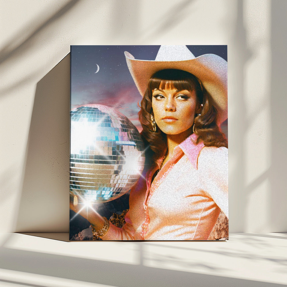 Kosmisches Cowgirl | Leinwand