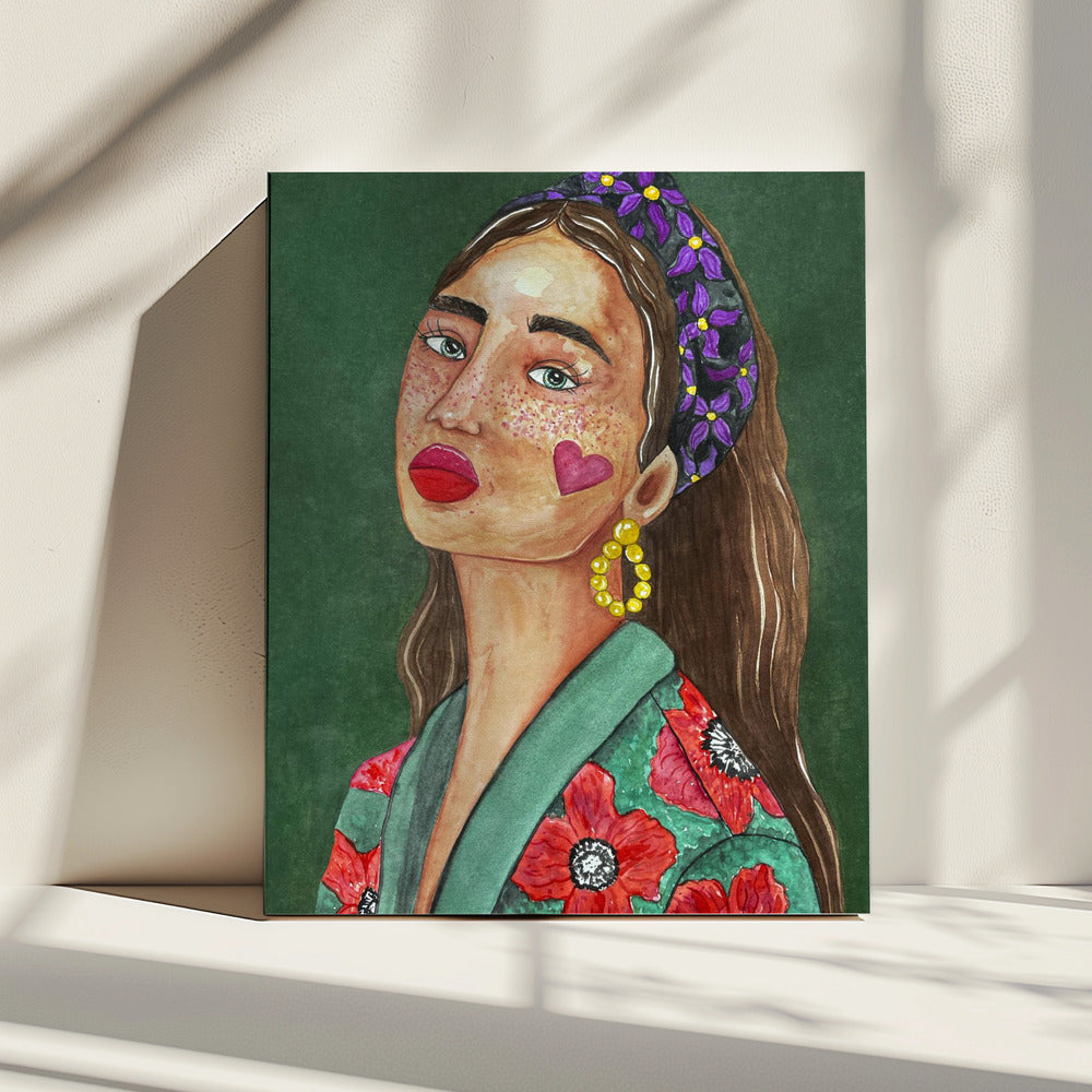 Mädchen mit Haarband | Leinwand