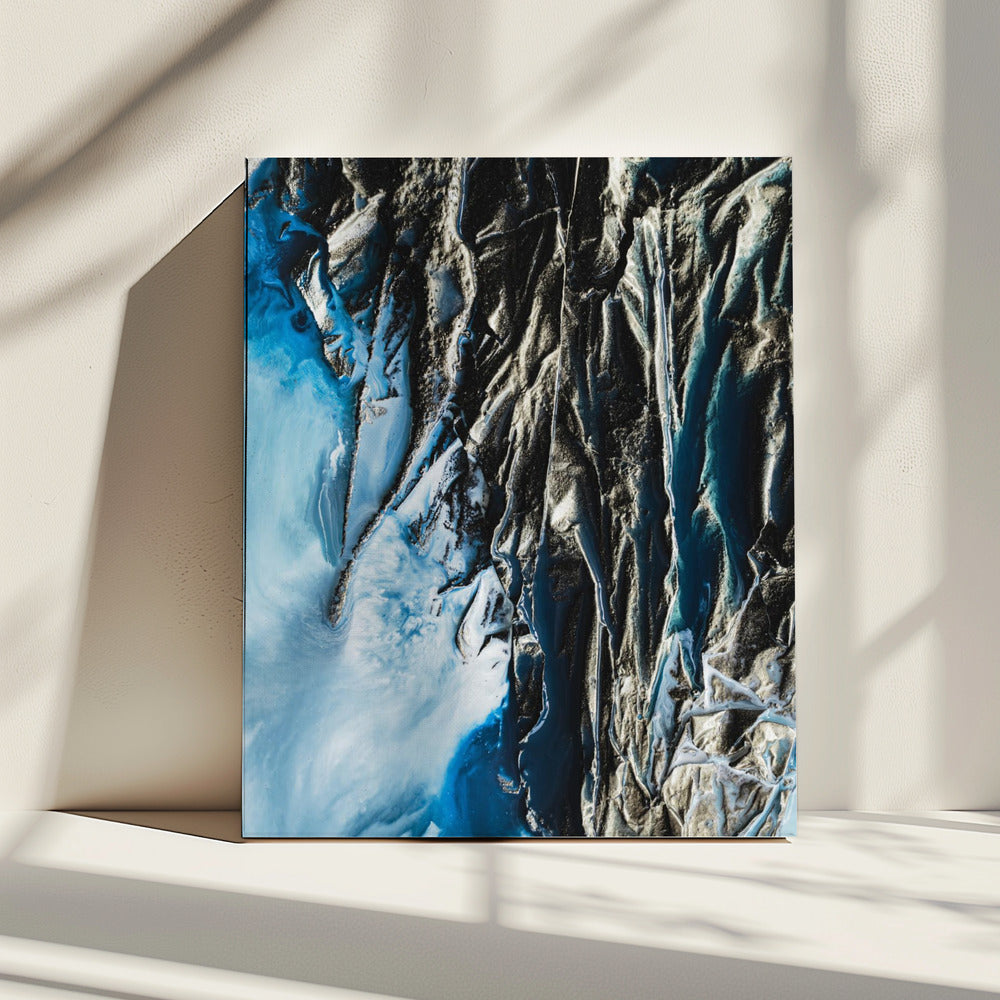 Statement-Kunst – Marineblau | Leinwand