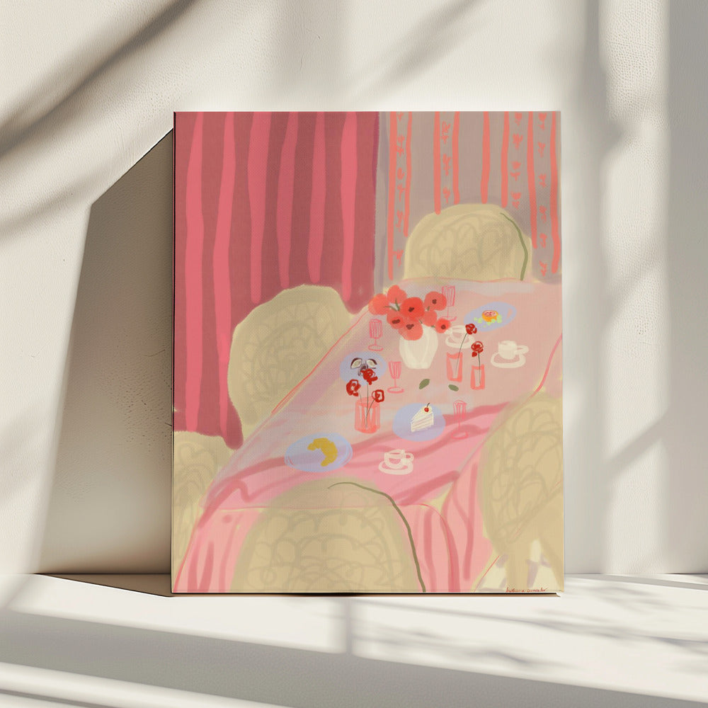 Rosé Tisch | Leinwand