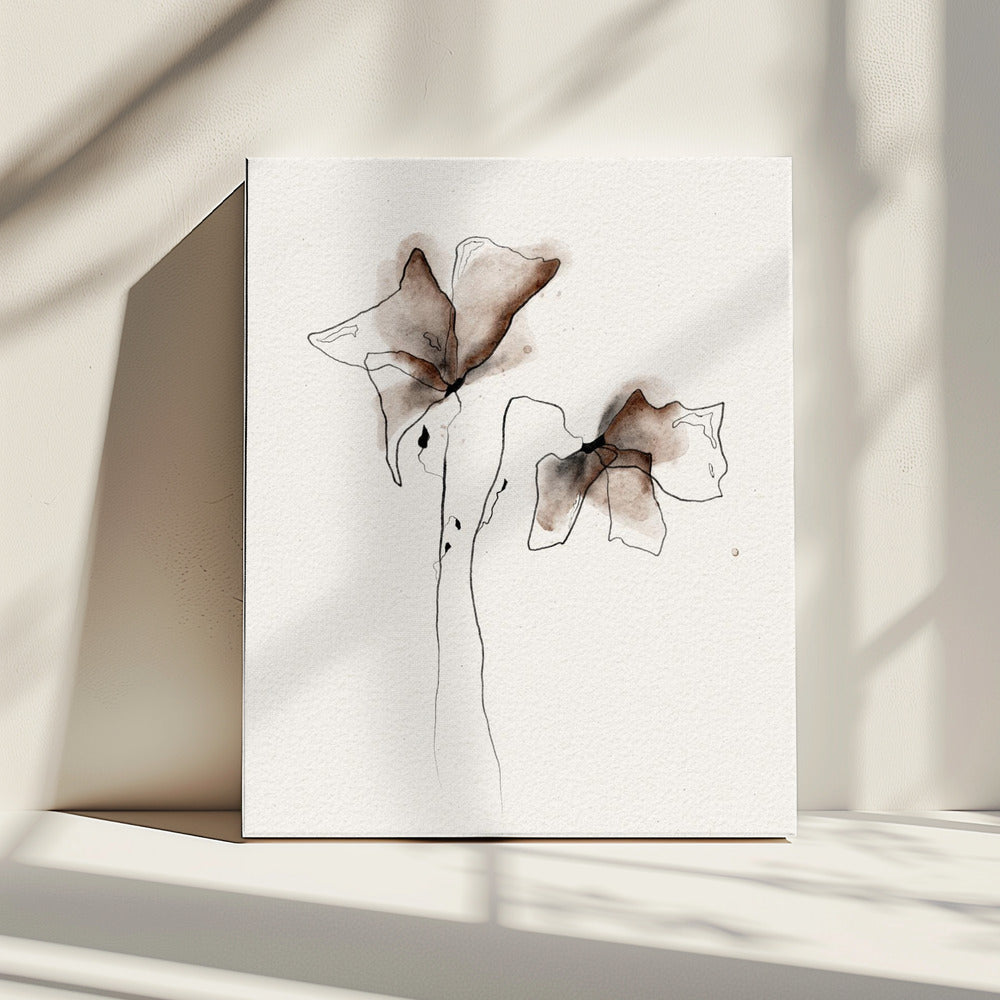 Ein farbenfrohes Aquarell-Blumengemälde | Leinwand