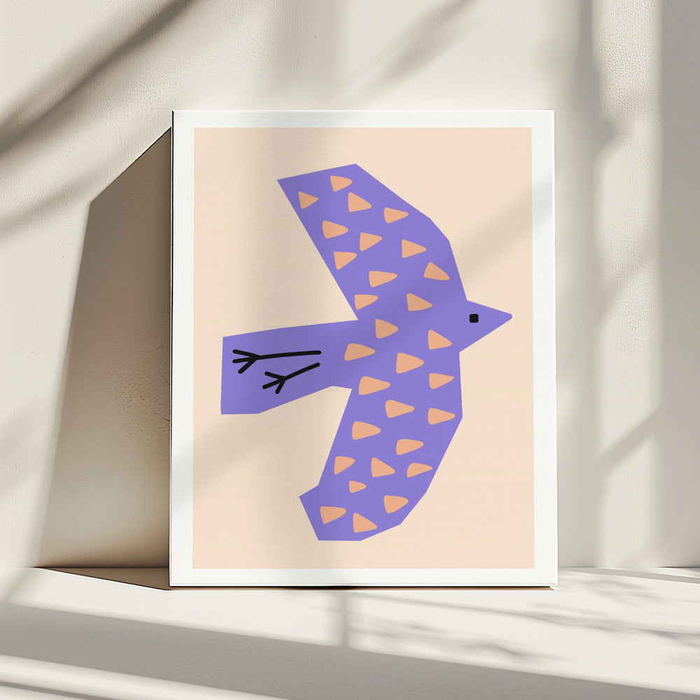 Vogel Flieder | Leinwand