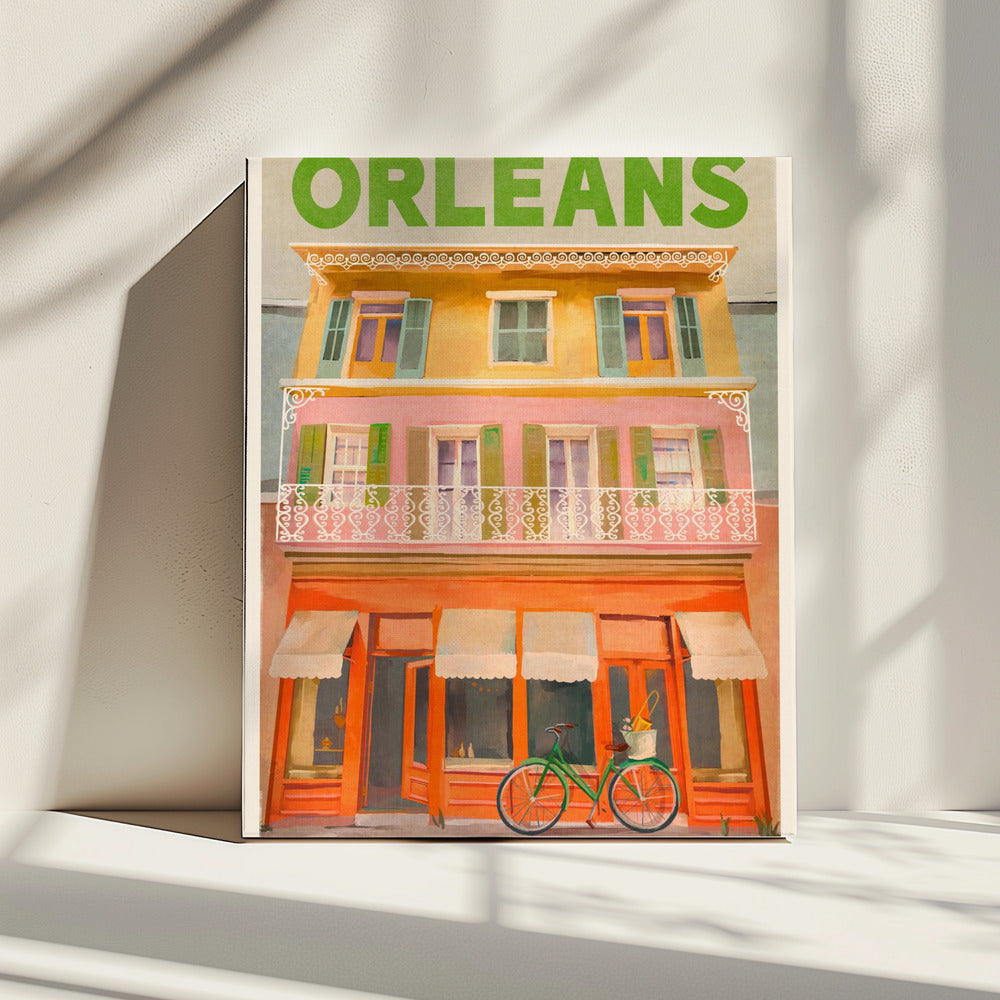 New Orleans, Louisiana Vintage Reiseposter | Leinwand