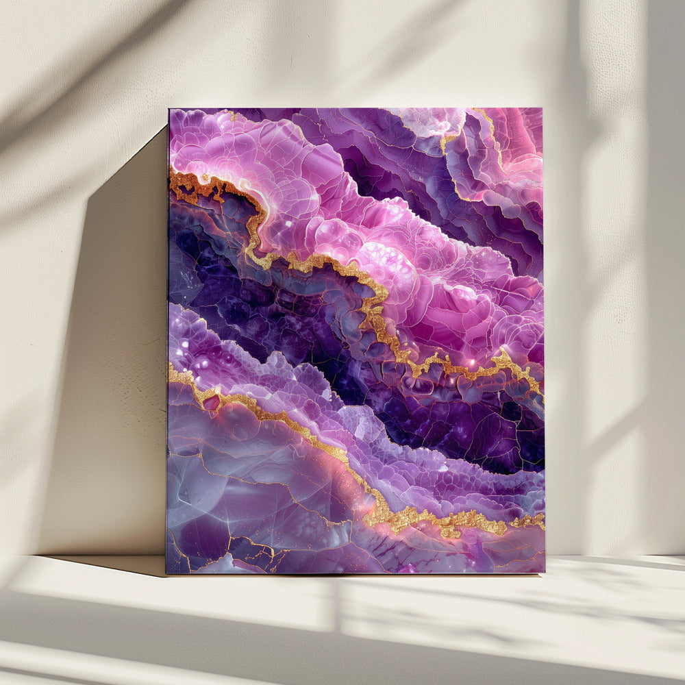 Amethyst Magische Landschaftsgrafik (74) | Leinwand