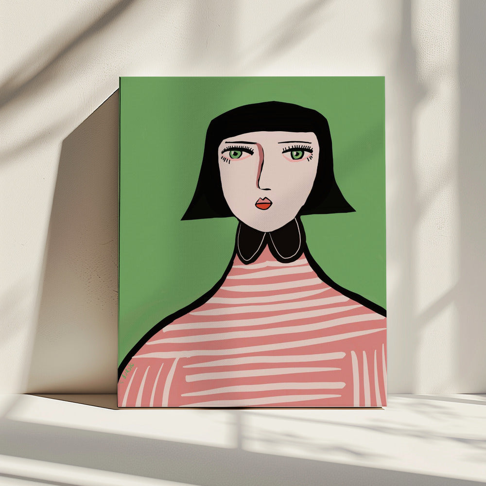 Nette Dame | Leinwand