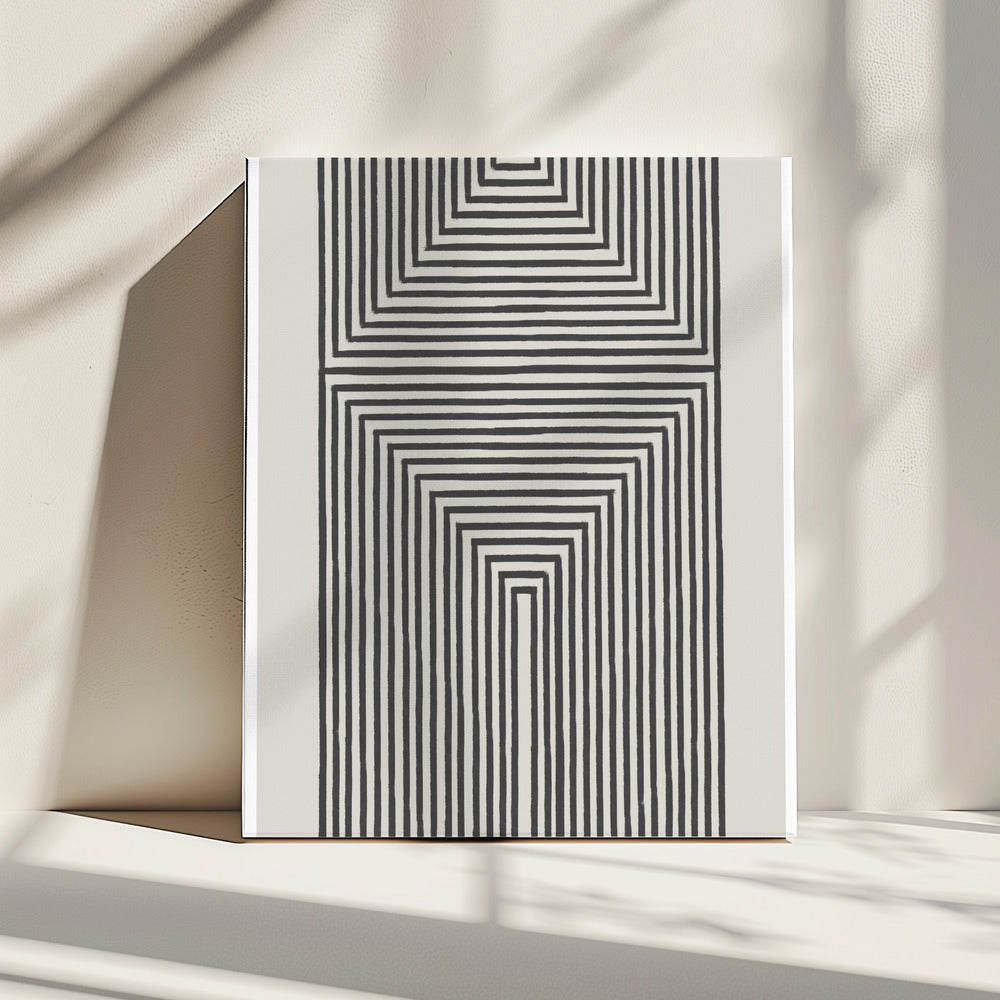 Geometrische Echos | Leinwand
