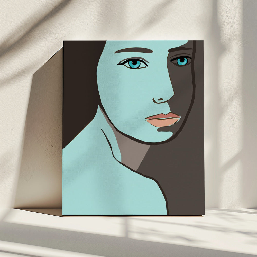 Blaue Frau | Leinwand