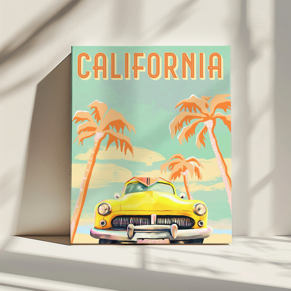 Kalifornien Surf Poster | Leinwand
