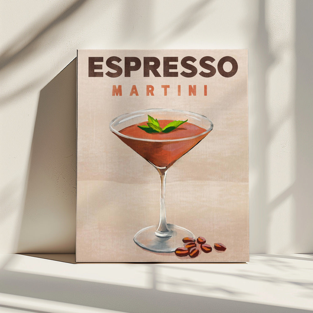 Espresso Martini Cocktail Bar Decor | Canvas