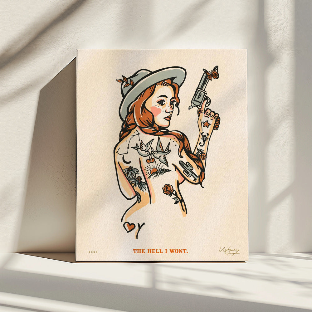 The Hell I Wont Print 16x20 | Canvas