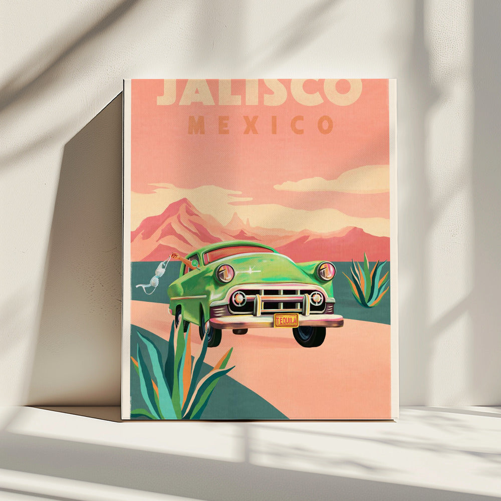 Jalisco Mexico Vintage Travel Poster | Canvas
