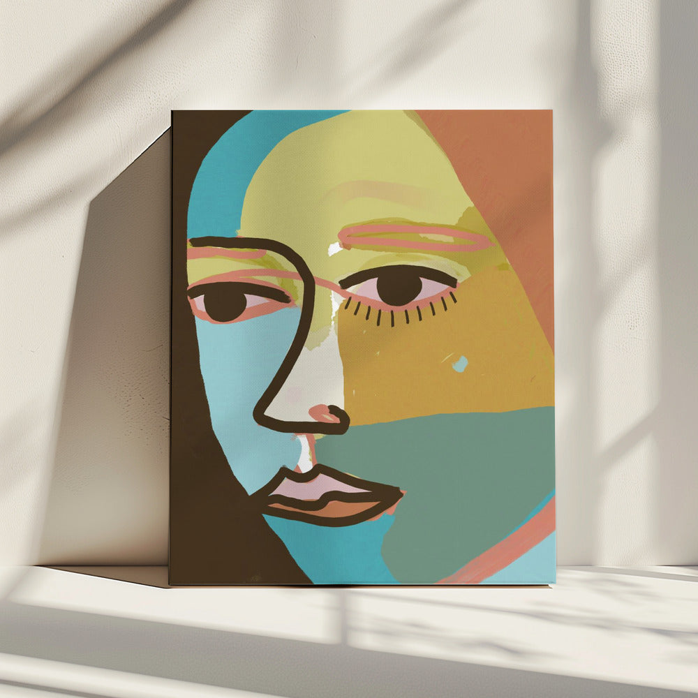 Abstraktes Gesicht | Leinwand